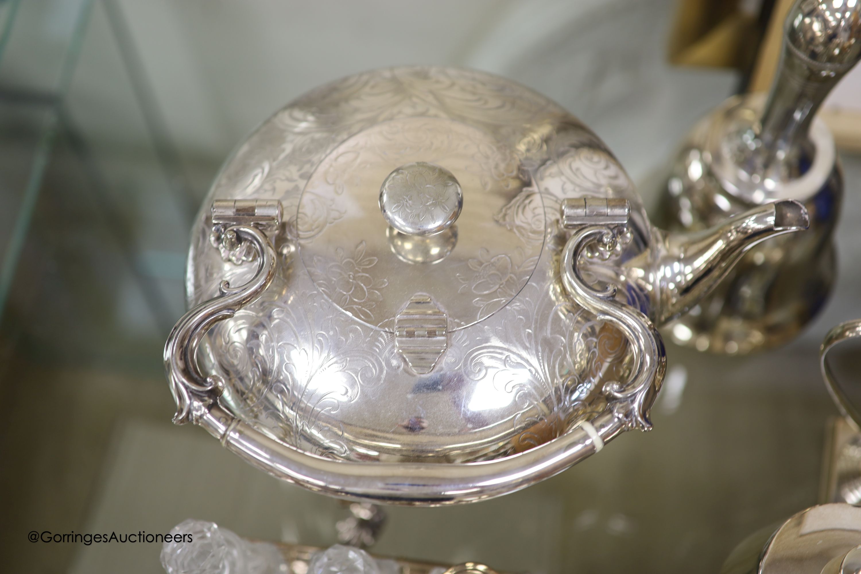 A quantity of various plated wares